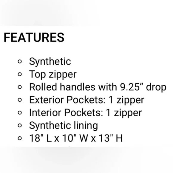 DSW Quilted Duffel Bag Color: Burgundy NWT - Picture 7 of 7